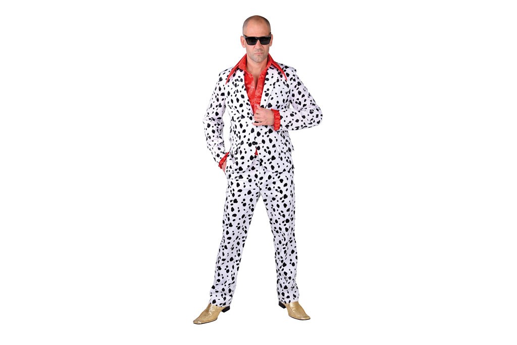 Kostuum Dalmatier Print Robbies Feestkleding